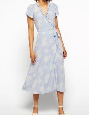 madewell denim square-neck midi dress in benton wash Madewell Denim Square Neck Midi Dress Benton Wash